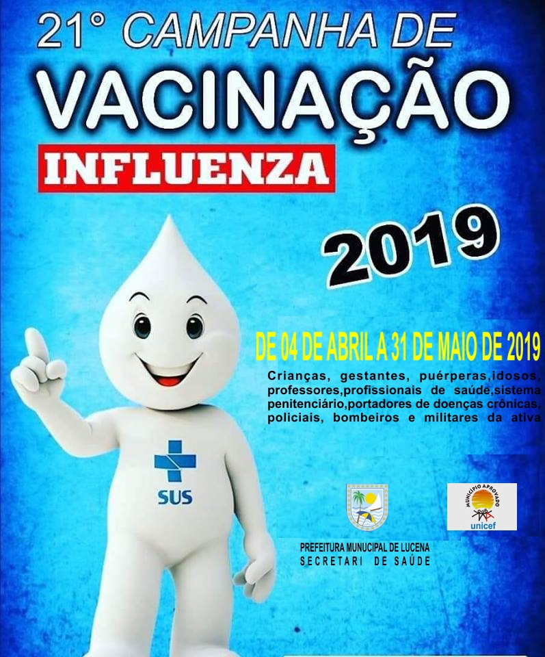 Secretaria de Saúde de Lucena atinge meta de campanha de vacinação contra Influenza

